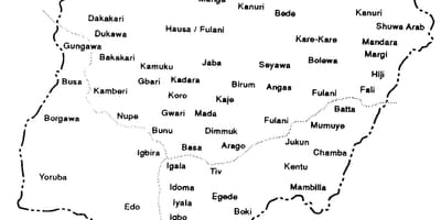 绘制草图尼日利亚地图